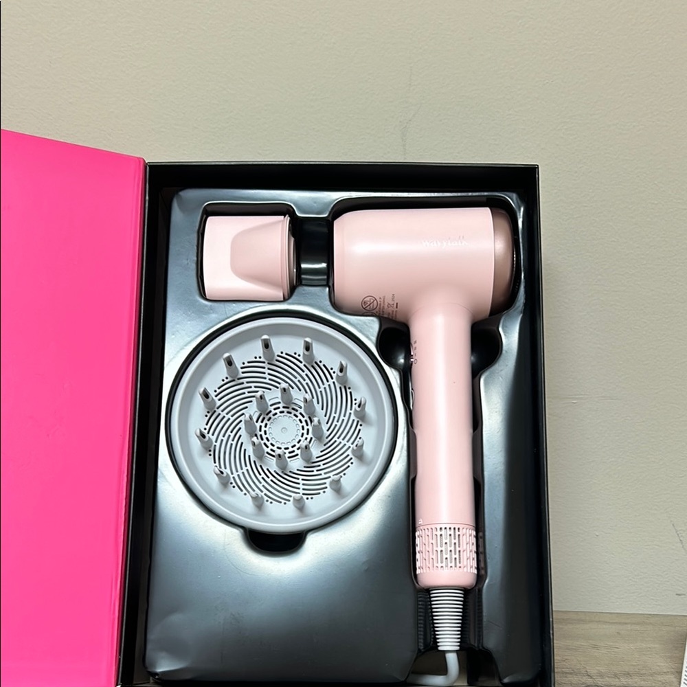 Pink Hair Dryer with Diffuser